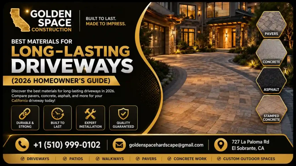 Best Materials for Long-Lasting Driveways (2026 Homeowner's Guide)